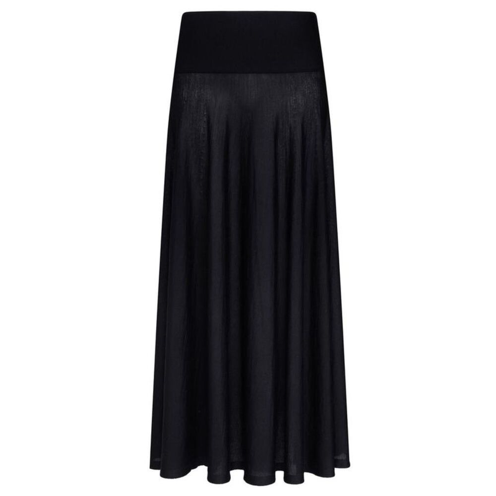 ALAIA Women's Black High-Waisted Maxi Skirt Women BLACK Skirts